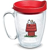 Tervis Peanuts Best Buddies Collection Snoopy Woodstock House Made in USA Double Walled Insulated Tumbler Travel Cup Keeps Drinks Cold & Hot, 16oz Mug, House