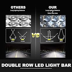 DOT 5D Curved 32" 180W Led Light Bar+2x 4 60W Led
