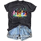 AMWIPE Magical Shirt for Women Princess Shirt Dress Graphic Tee Funny Family Vacation Tshirt Holiday Tops