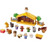 Fisher-Price Little People Nativity Set with Music &amp; Lights | 18-piece Christmas Playset, includes figures &amp; accessories, Pretend Play, for Toddlers Ages 1+ years​