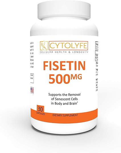 Amazon Com Fisetin 500mg 98 Pure Fisetin 500mg Therapeutic Dose 30 Servings Senolytic Activator Anti Aging Longevity Health Personal Care