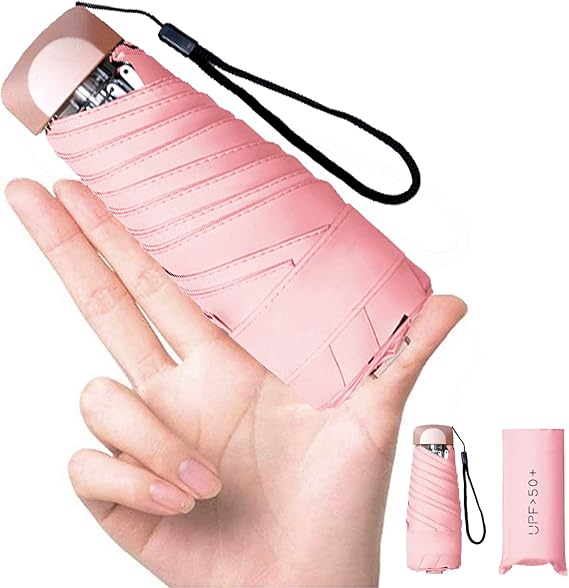 Amazon 折りたたみ傘 レディース おりたたみ傘 ミニ 折り畳み傘 超軽量 軽量型 晴雨兼用 小型 完全遮光 6本骨 便利 収納付き 旅行用 通勤用 Upf50 梅雨対策 ピンク色 折りたたみ傘 通販