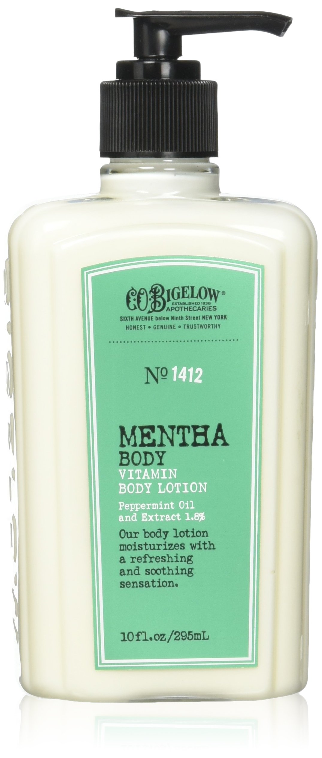 C.o.bigelow Mentha Foot Tingling Foot Cream 1418, (4 Oz