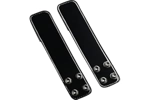 PERFECT FIT SHIELD WALLETS Duty Belt Keeper Double Width 1.75 inch with Double Snap Closure Genuine Leather for Belts 2 1/4 inch Wide, 2 Pack