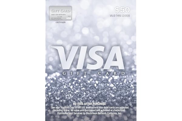 Visa $50 Gift Card (plus $4.95 Purchase Fee)