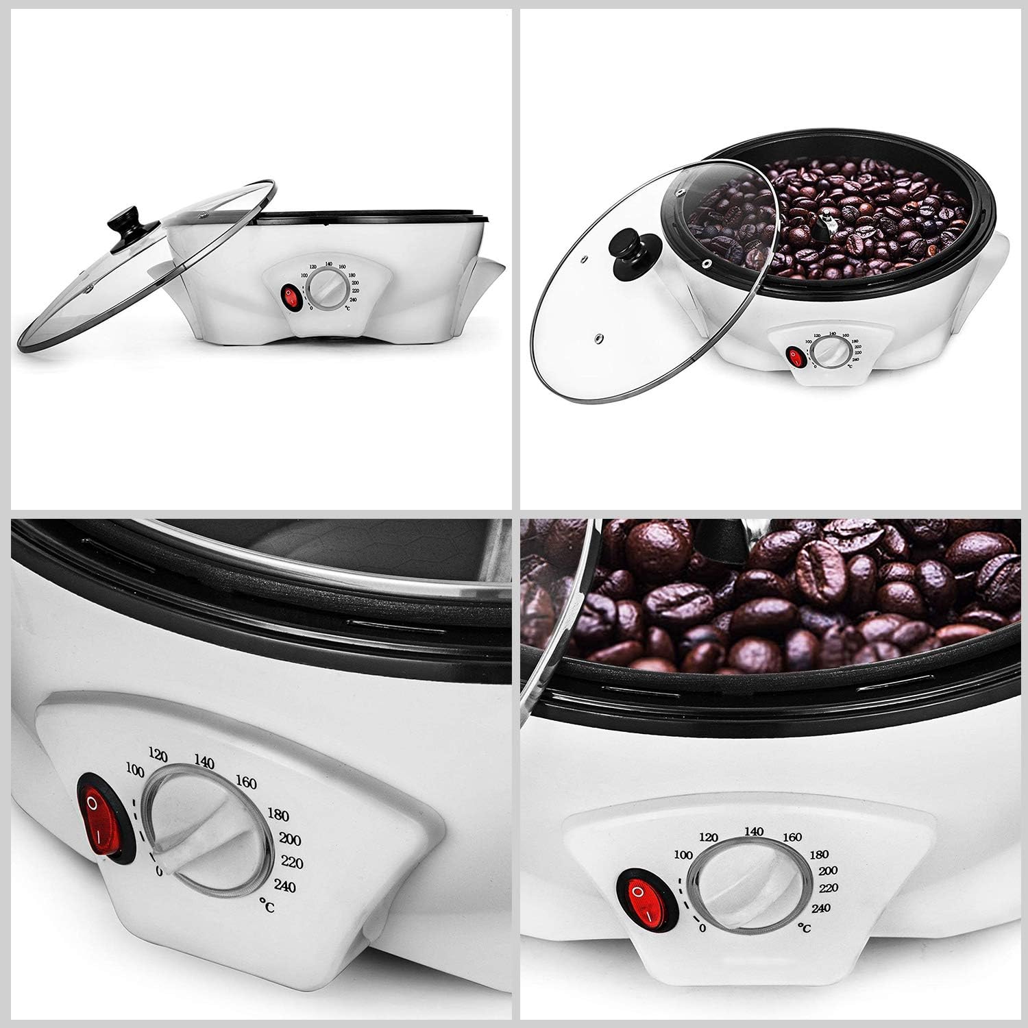Popcorn machine Coffee Roaster machine, Vogvigo Home Coffee Beans