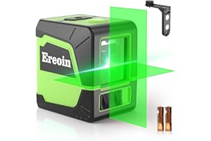 EREOIN Laser Level Self-leveling Green Cross laser tool with vertical and horizontal lines,360 degree rotation self-leveling mode&IP54 waterproof for Picture Hanging Indoor & Outdoor