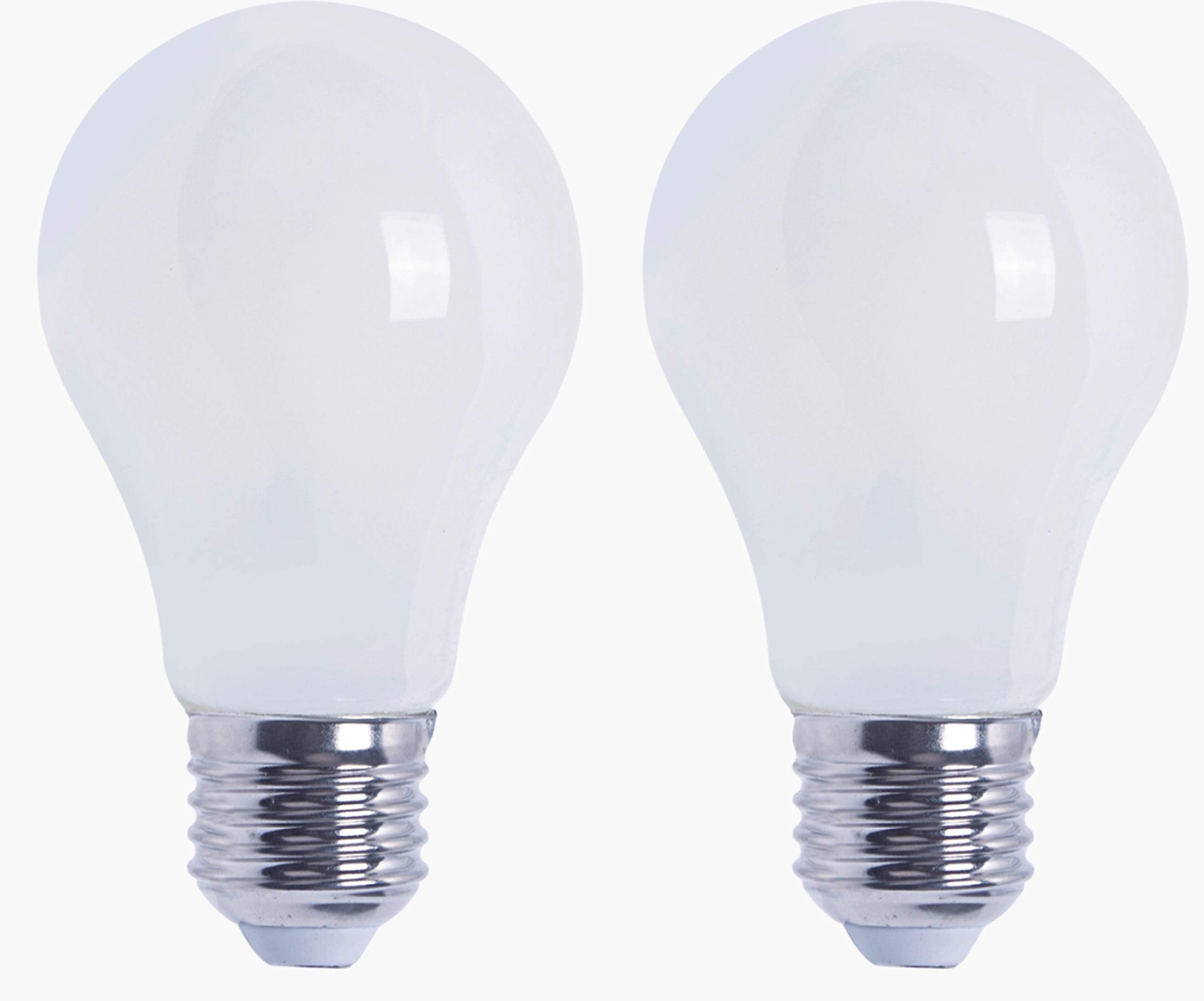 SUPERBULB 800LM 6.5W LED Light Bulbs (60 Watt Equivalent) A19 - E26 Base, Non-Dimmable, Energy Star Certified, 2700K Warm White, Pack of 2