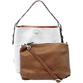 Joy Susan Womens Faux Leather: Hobo 2-in-1 Handbag