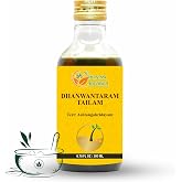 HERBS BOTANICA Dhanwantharam Thailam Oil for Massage Oil, Support Overall Relaxation, Prevent Stretch Marks, Moisturizes Skin, Natural Strength After Delivery 200 Ml