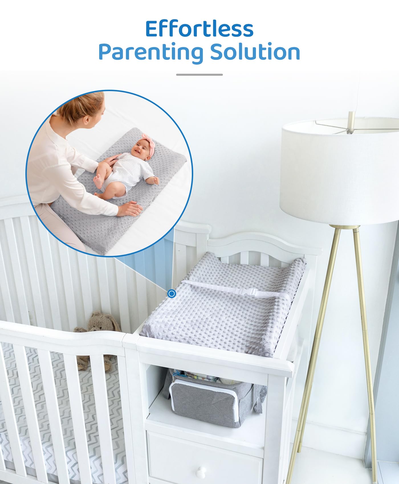 LOONAH Compact Small Changing Pad with Cover - 27