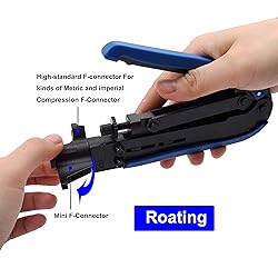 Knoweasy Coax Compression Tool - Coax Crimper and