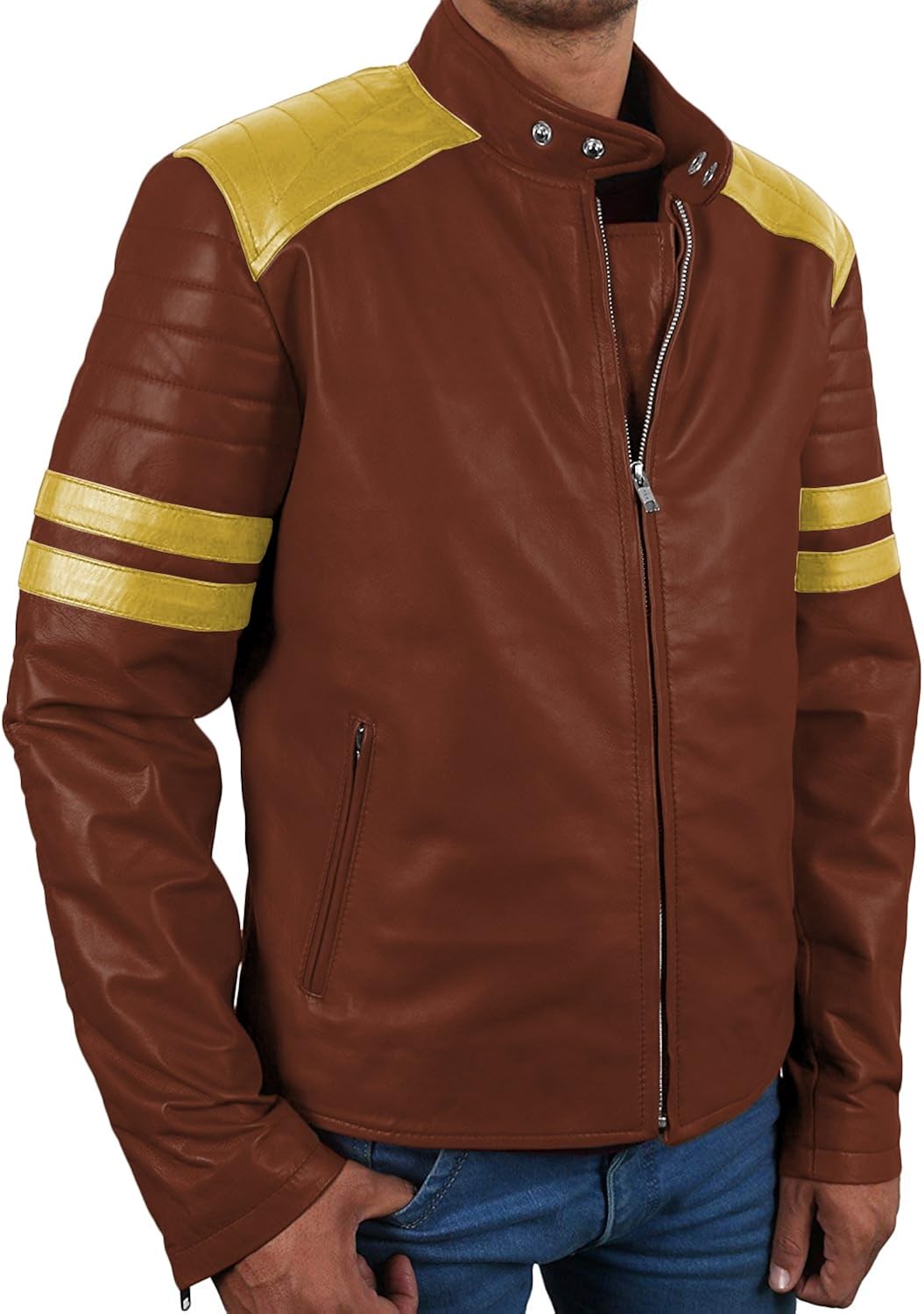 lambskin biker jacket