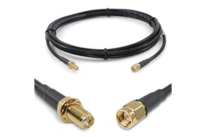 Proxicast 10 ft SMA Male to SMA Female Premium 195 Series Low-Loss Coax Cable (50 Ohm) - Antenna Lead Extender for 4G LTE, 5G Modems/Routers, Ham, ADS-B, & GPS (Not for TV or WiFi) (ANT-140-001-10)