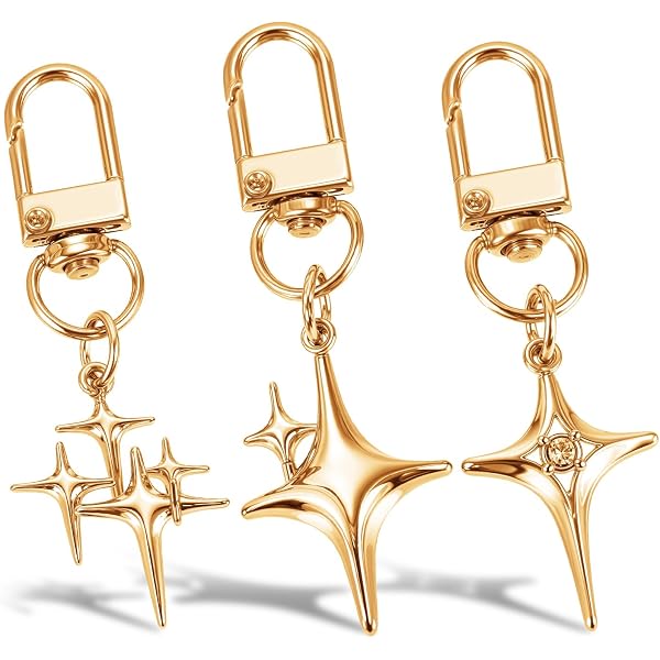 Llavero Y2K De Estrella Y Luna – Colgante De Acero Inoxidable Plateado Para Bolso, Mochila O Llaves