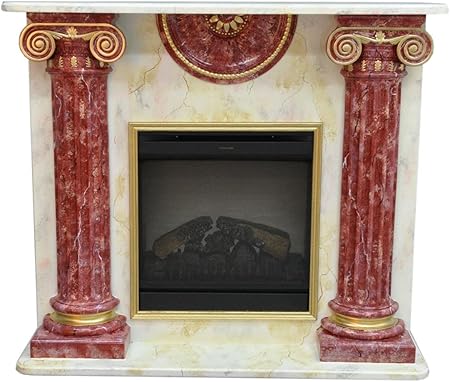 Antikes Wohndesign Kamin Kamine Mit Fernbedienung Elektrokamin Elektrokamine Marmor Beige Rot Amazon De Kuche Haushalt