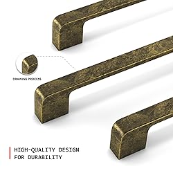 Lepatape 25 Pack Cabinet Pulls Antique Brass