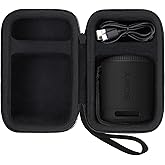 co2CREA Hard Travel Case Replacement for Sony SRS-XB100 SRS-XB12 SRS-XB13 Extra Bass Portable Bluetooth Speaker (All Black Case)