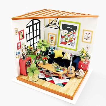 Dolls Accessories Robotime Diy Wooden Miniature Dollhouse