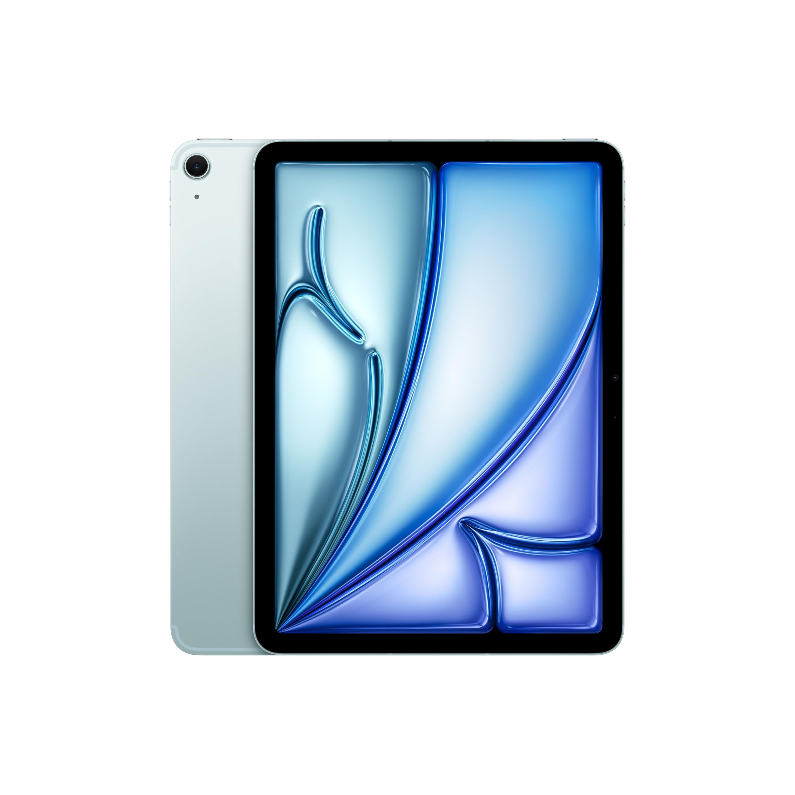 Apple iPad Air 11-inch (M4): Liquid Retina Display, 256GB, 12MP Front/Back Camera, Wi-Fi 7 with Apple N1 + 5G Cellular, Touch ID, All-Day Battery Life — Blue