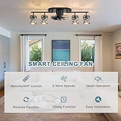 Garwarm Ceiling Fans with Lights and