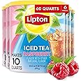 Lipton Iced Tea Mix, Raspberry, Makes 10 Quarts (Pack of 6)