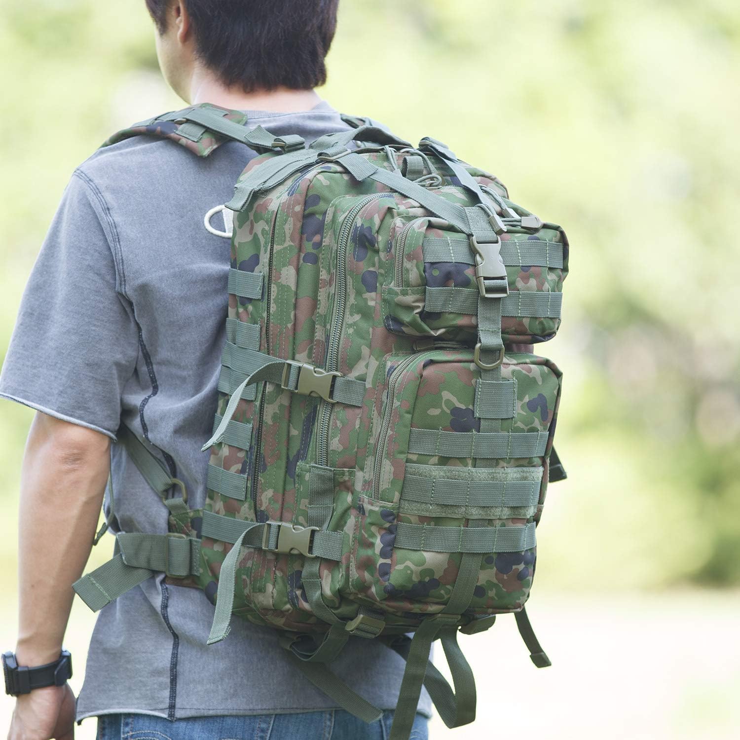 Amazon Sdk Dxアサルトパック 中 リュックサック 登山 自衛隊 官給品 陸自迷彩 迷彩 ミリタリー バッグ 隊員使用 Black ダンプポーチ バッグ 通販