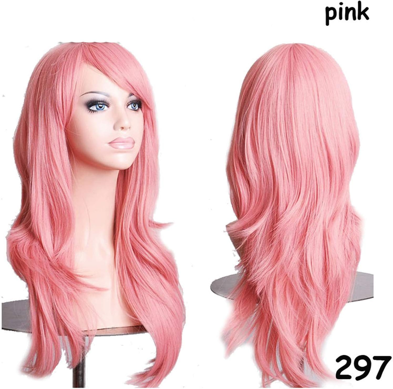 22 inches We Synthetic Non Wigs Soft Heat Resistant Fiber Full Head Wig For Women,#27,22inches,