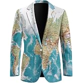 Zarisguat Men's Casual Blazer Sport Coats Lightweight One Button Suit Jacket for Travel Business S-5XL