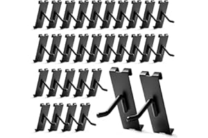 YGPHO Gridwall Hooks 2 Inch, 60 Pack Heavy Dut Display Hooks for Grid Wall, Grid Panel Hooks Hangers, Grid Wall Accessories for Retail, Craft Shows, Home Setup, and Customized Display, Black