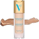Veil Cosmetics Complexion Fix Liquid Foundation – Buildable Coverage – Water-Resistant, Hypoallergenic, Oil-Free, Cruelty-Free & Vegan – Lightweight & Brightening – Long Lasting (2N Light Neutral)