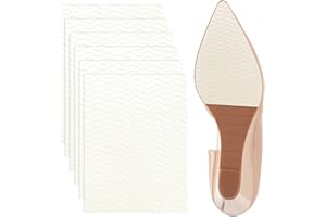 6 Pieces Shoe Sole Protector Self Adhesive Anti Slip Shoe Grips for High Heels Bottom & Boots Non-Slip Shoe Bottom Pads (Clea