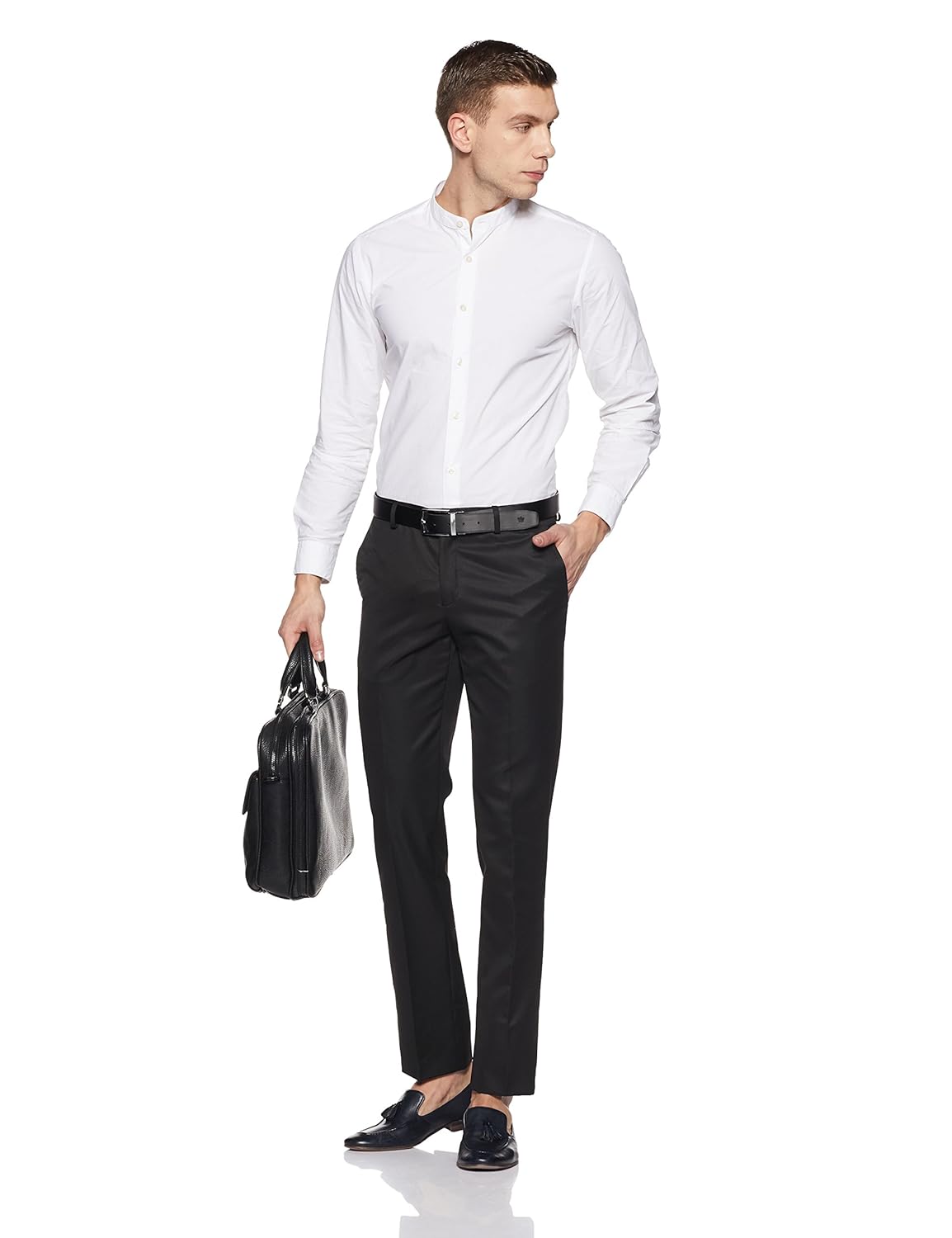 blackberrys men's slim fit formal trousers