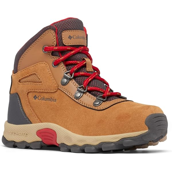 Columbia Youth Boys Redmond Waterproof Hiking Shoe – Titanium Grey Steel/Gold Amber, Size 9 - View #4