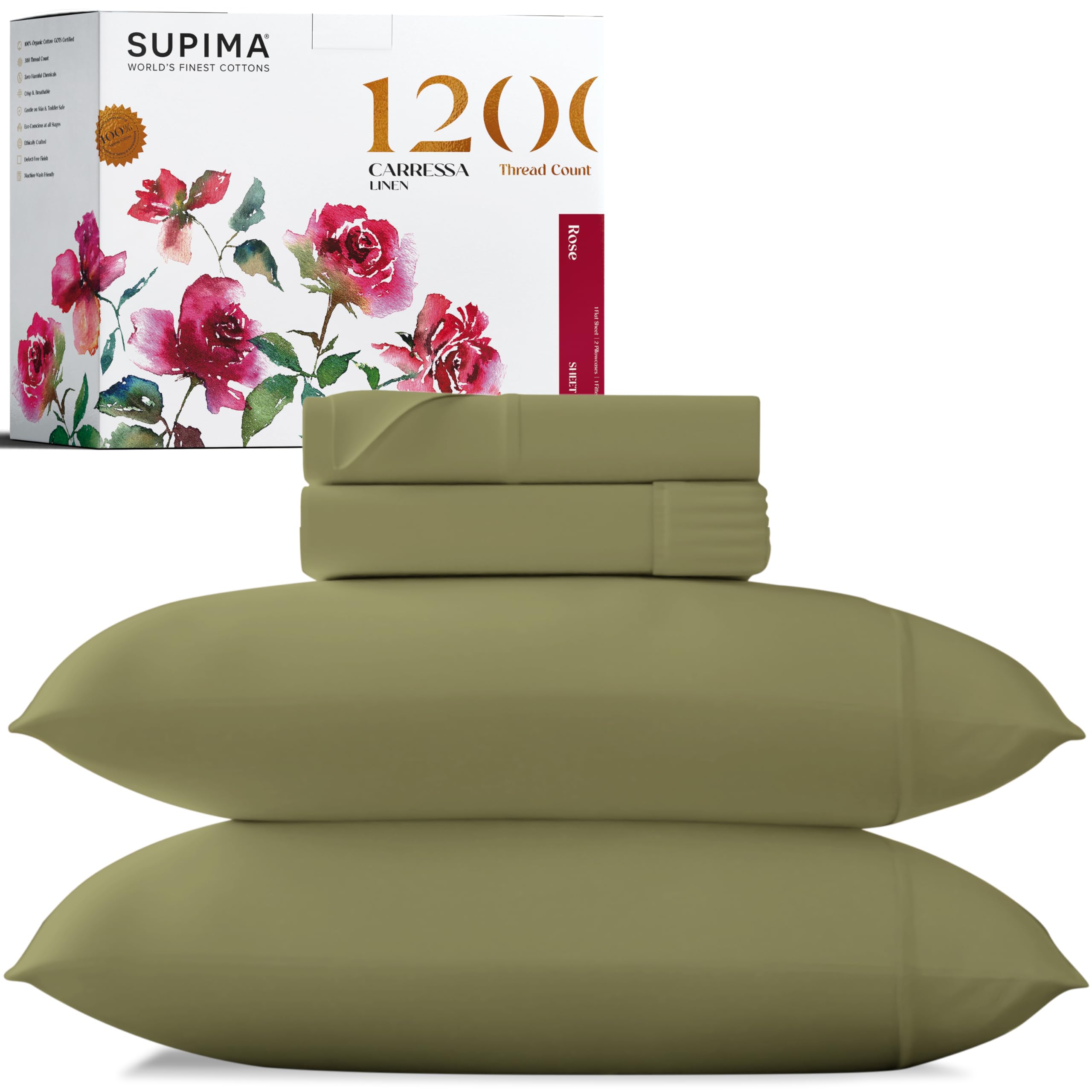 Carressa Linen Luxury 100% Supima Cotton California