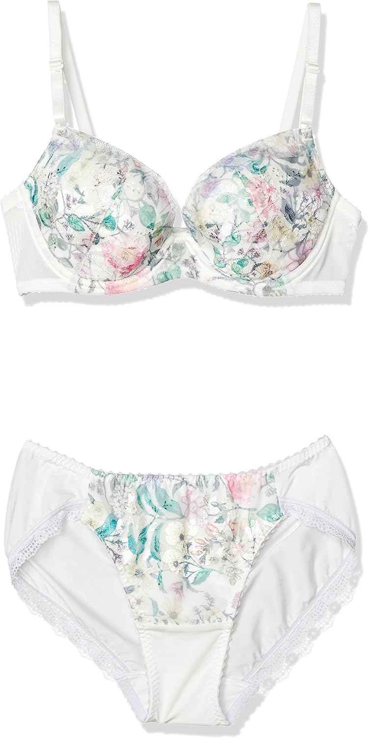 Amazon ウイング ワコール インナーセット ブラ ショーツセット Web限定 3 4カップブラ はきこみ丈 あさめ Cb3710 レディース セット 通販