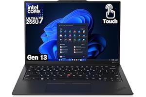 Lenovo Gen 13 ThinkPad X1 Carbon Touchscreen Laptop with Intel Ultra 7 255U Processor, 14" WUXGA 100% sRGB, 32GB DDR5 RAM, 1TB NVMe Performance SSD, FHD+ IR+ RGB Camera, and Windows 11 Pro