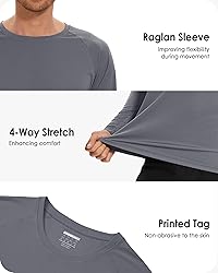 Boladeci Rash Guard for Men Long Sleeve Tee Shirts
