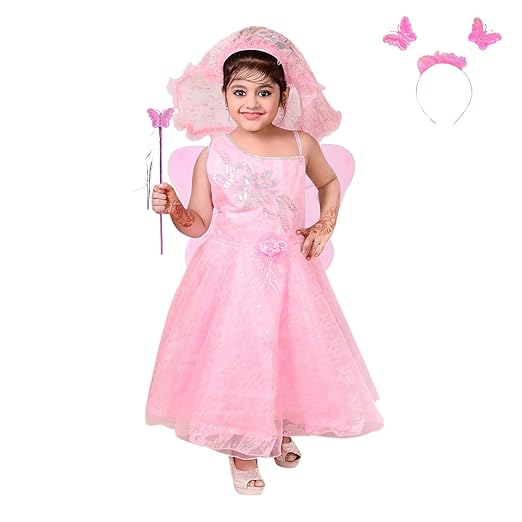 See Coral ahhaaaa's Baby Girls Angel Dress/Chrismas gown (PNK196ANGELDRESS16_Pink_1-2 Yrs)