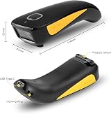 NETUM C750 Bluetooth 2.4G Wireless Mini Barcode Scanner 1D 2D QR USB view 6