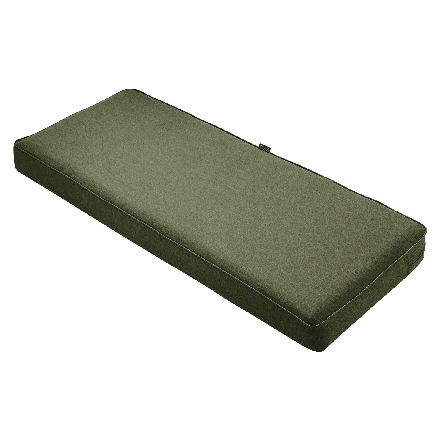 Classic Accessories Montlake Water-Resistant 59 x 18 x 3 Inch Outdoor Bench/Settee Cushion, Patio Furniture Swing Cushion, Heather Fern Green, Patio Loveseat Cushion