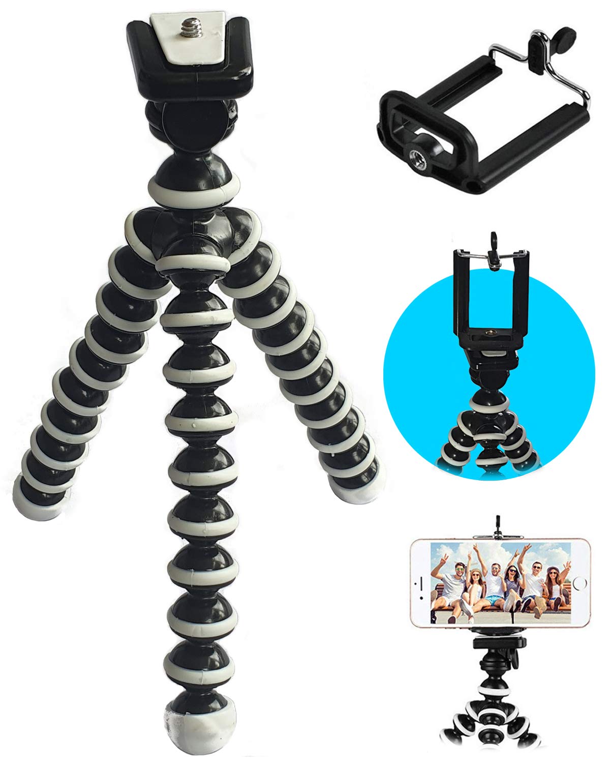Deluxe Inovopod Gorillapod Tripod Stand Flexible Camera Phone Holder Bluetooth Remote