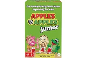 Mattel Games Apples to Apples Junior, The Game of Crazy Comparisons, Board Game with 504 Cards, Family Party Game Especially for Kids, Gift for Kid, Teen & Family Game Night Ages 9 Years & Older