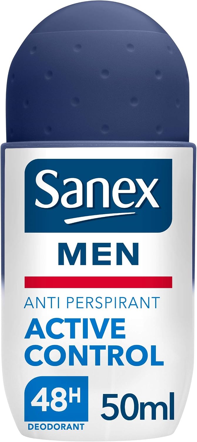 Sanex Active Control - Men's Roll-on Deodorant - 50 ml - Pack of 2, 50 ml (Pack of 2)