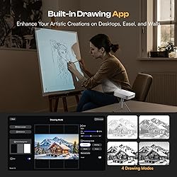 Caydo M1C Art Projector, Rechargeable DLP Drawing