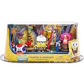Just Play Spongebob Deluxe Collectible Figure Pack Dunces and Dragons | Holiday Stocking Stuffers, Gifts, Present