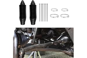 Taicols 2 Pieces of Car Rack and Pinion Protection Sleeves, Universal Silicone Steering Rack and Pinion Tie Rod Sleeves, with