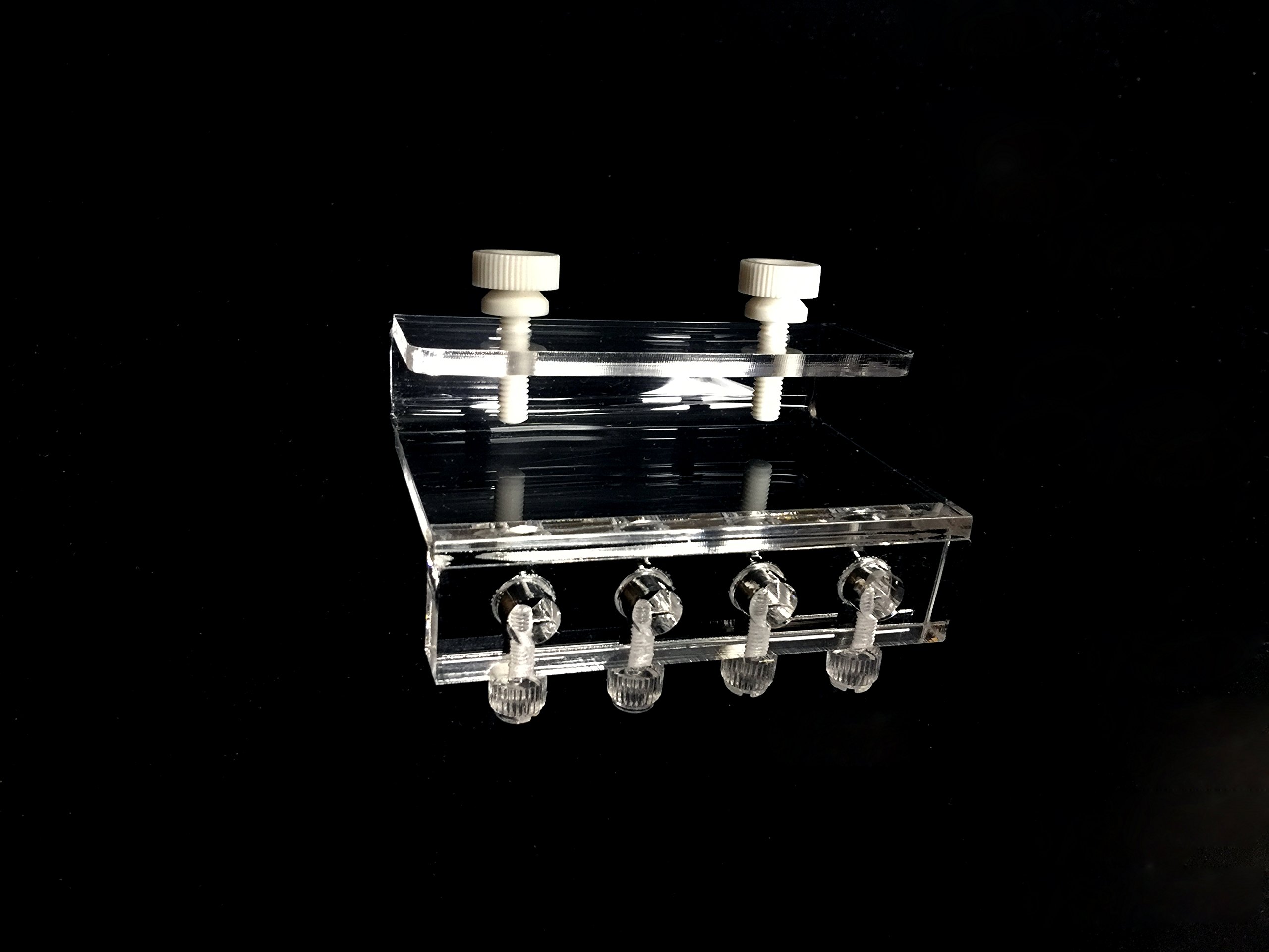 Soft Tube Fixture Holder for Dosing Pump Air Pump (4 Tubes) Acrylic Made