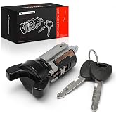 A-Premium Ignition Lock Cylinder with 2 keys Compatible with Ford | Fit for Lincoln &amp; Mercury Vehicles - Escort, EXP, Tempo, Thunderbird, Continental, Mark VII, Cougar, Topaz, 1985-1994