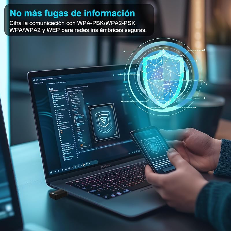 Tenda AX900 Wi-FI 6 Dongle Wi-FI - Adaptador USB Wireless Dual Band para PC / Desktop / Laptop - Tamanho Mini - Plug & Play - USB2.0 - Modo Suave Ap - Compatível com Windows 7/10/11/Linux